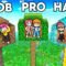 Hiha Thử Thách NOOB vs PRO vs HACK Nhà Trên Cây Trong Minecraft 🤣🤩