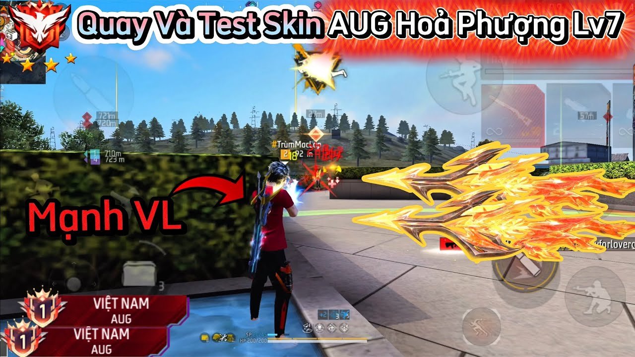 CULÌ Đầu Tư 20.000KC Nâng Cấp “AUG Hoả Phượng Lv7” Để Leo Rank Đầu Và Cái Kết Cân 4 Nhanh VCL !