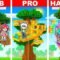 Hiha Nâng Cấp NHÀ TRÊN CÂY NOOB Lên PRO Trong Minecraft !?