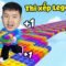 Mỗi giây +1 tốc độ xếp Lego sáng tạo xây mọi thứ thoát khỏi 1000 thử thách cực khó cùng bqThanh & Ốc