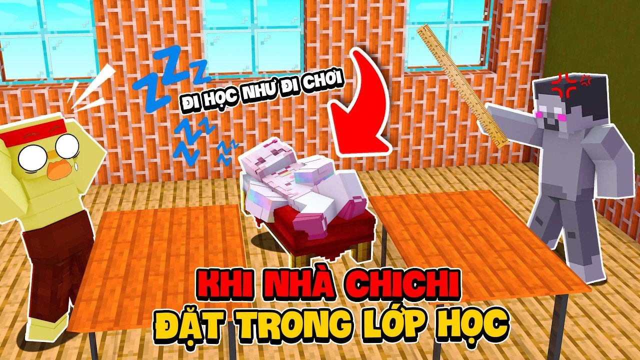 Ngôi Nhà Tích Hợp Lớp Học Mơ Ước Của Tất Cả Học Sinh Trong Minecraft